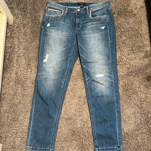 White House Black Market Embellished Denim